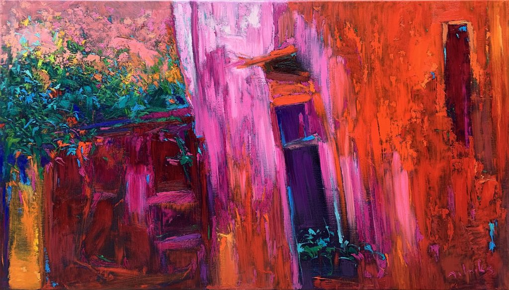 Perfect setup, oil on linen, 180x100 cm